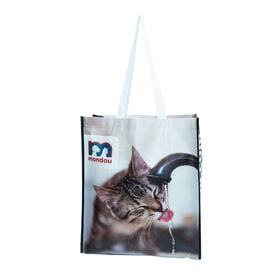 Large reusable shopping bag, cat