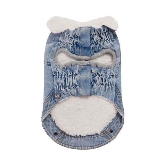Veste denim Elasto-fit&reg; Nordique pour chiens, D&eacute;lav&eacute; clair Image NaN