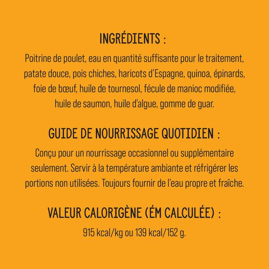 Garniture Style maison bol de poulet bouddha pour chiens, 152 g Image NaN