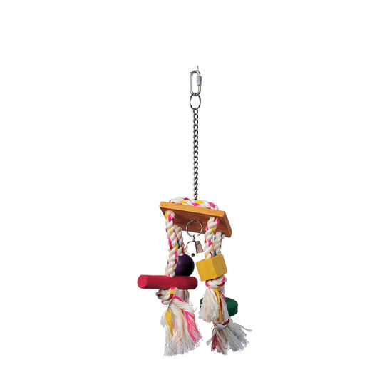 Carillon à cordes avec clochettes « Junglewood » pour oiseaux domestiques Image NaN