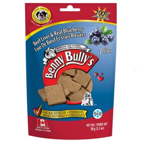 Gâteries de foie de bœuf et vrais bleuets pour chiens