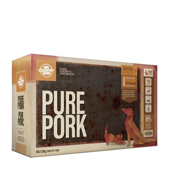 Nourriture crue repas pur porc, 1,8 kg Image NaN