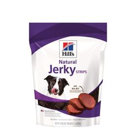 Natural jerky strips with real beef dog treats, 7.1 oz