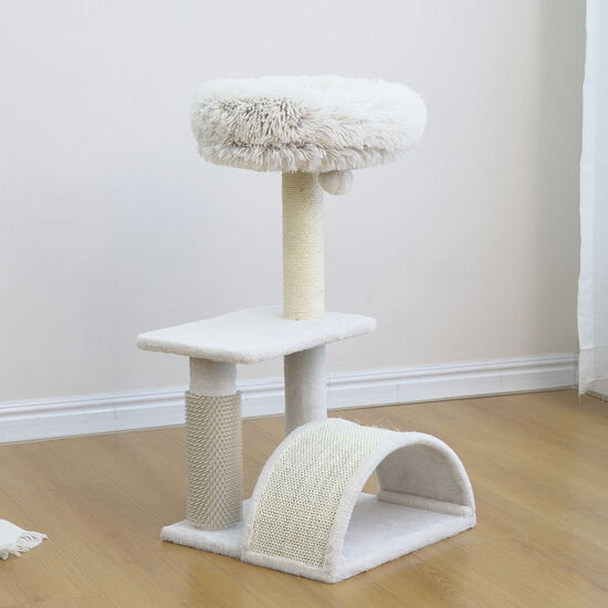 2-level Cat Tree with Built-in Massager and Scratching Post Image NaN
