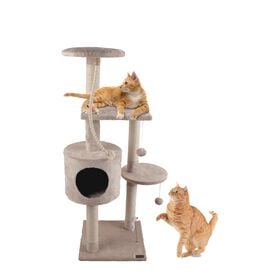 Norway Three Tiered Cat Tree with House and Toys