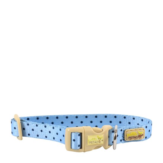 Collar for Tiny Dogs, blue dots Image NaN