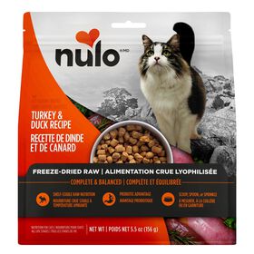 Turkey and Duck Freeze-Dried Raw Food for Cats, 156 g