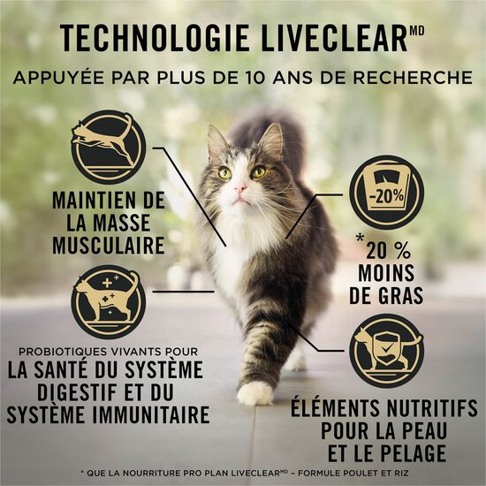 LiveClear Weight Management Formula Dry Food for Cats, 2.49 kg Image NaN