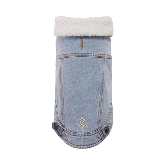 Veste denim Elasto-fit&reg; Nordique pour chiens, D&eacute;lav&eacute; clair Image NaN