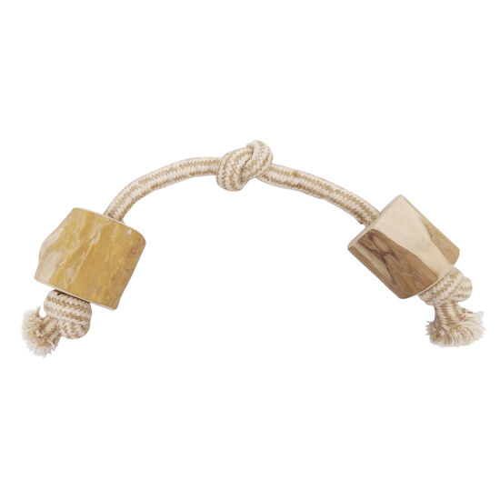 Haltère en bois de caféier et coton naturel Image NaN