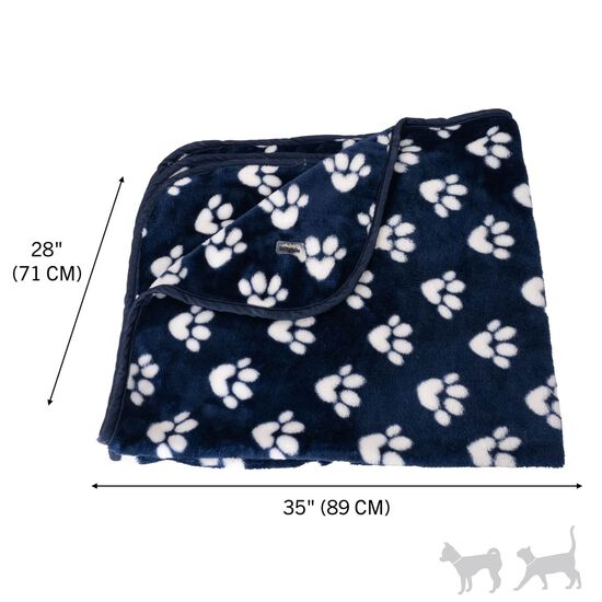 Pet Plush Blanket, Heart Paws Image NaN