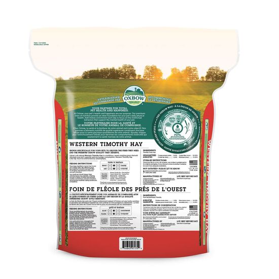 Foin Timothy occidental pour petits animaux, 2,55 kg Image NaN