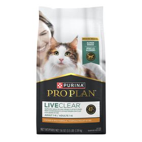Nourriture s&egrave;che formule sp&eacute;cialis&eacute;e &laquo; LiveClear &raquo; au poulet et riz pour chats, 1,59 kg