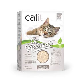 Unscented Go Natural! Pea Husk Litter, 5.6 kg