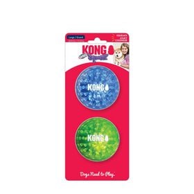 KONG Squeezz® Geodz balles assorties, paquet de 2