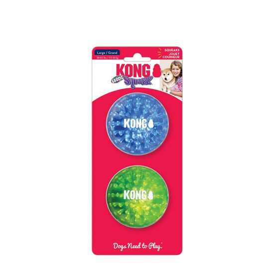 KONG Squeezz® Geodz balles assorties, paquet de 2 Image NaN