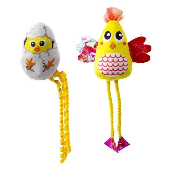 Scrattles Chicken Plush Toys for Cats Image NaN