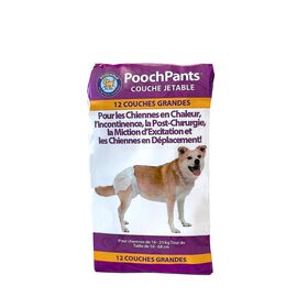 Couches absorbantes jetables « PoochPants » pour chiens, G