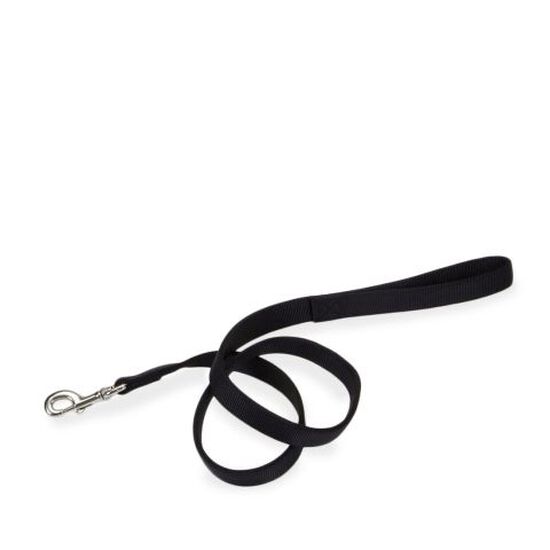 Laisse 2 plis en nylon noir Image NaN