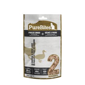 Freeze Dried Chicken and Duck Liver Cat Treats, 32 g
