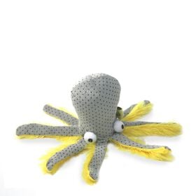 Plush octopus for cats