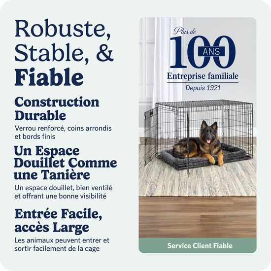 Two Door Folding Crate for Dogs Image 7.0