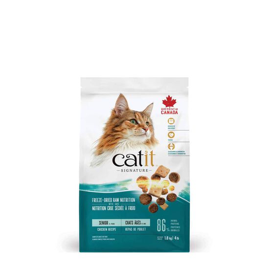Signature Chicken Freeze-Dried Raw Nutrition for Senior Cats, 1.8 kg Image NaN