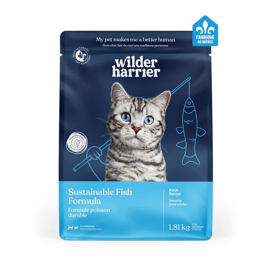 Nourriture s&egrave;che formule hypoallerg&egrave;ne poisson durable pour chats Image NaN