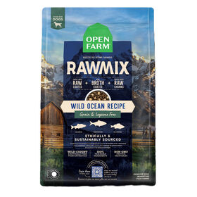 Nourriture sèche recette des océans sauvages sans grains et légumineuses RawMix pour chiens, 9,07 kg
