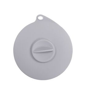 Suction lid for food cans, grey