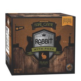 Fare Game Raw Food with Rabbit and Pork
