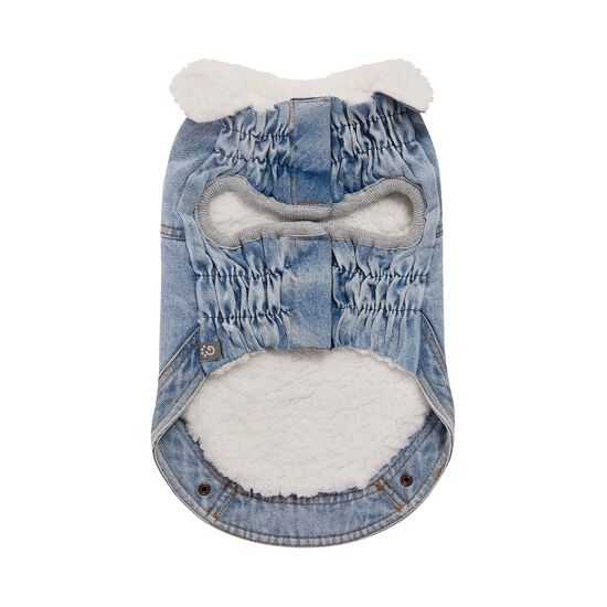 Veste denim Elasto-fit&reg; Nordique pour chiens, D&eacute;lav&eacute; clair Image NaN