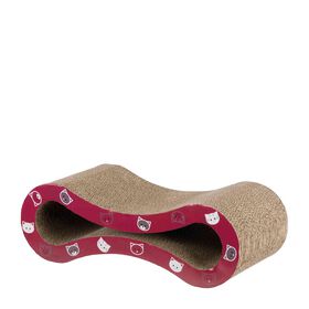 Mimi scratching wave for cats, wine red