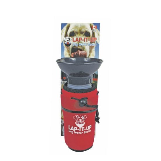 Bouteille d'eau pour chiens, rouge Image NaN