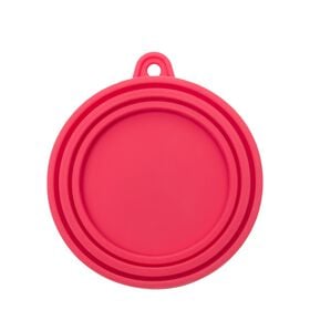 Silicone universal can cover, coral