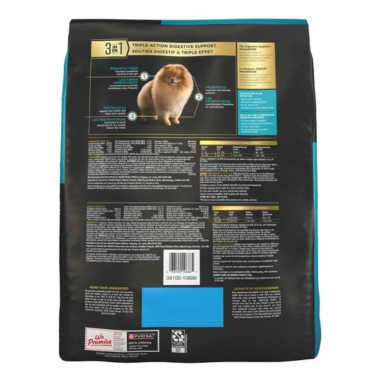 Nourriture s&egrave;che AdvantEDGE Soutien+ digestif petites races au saumon et farine d'avoine pour chiens, 5,44 kg Image NaN