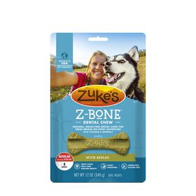 Z-Bone Dental Chews for Medium Breed Dogs, apple