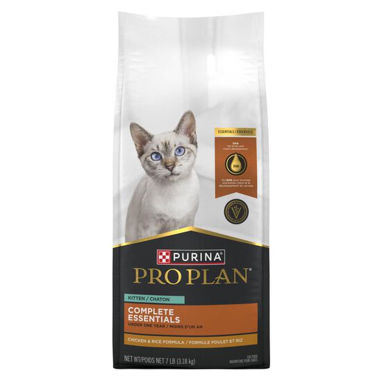 Nourriture sèche Complete Essentials formule poulet et riz pour chatons, 3,18 kg Image NaN