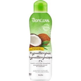 Shampooing hypoallerg&eacute;nique doux &agrave; la noix de coco pour chiots et chatons, 591 ml