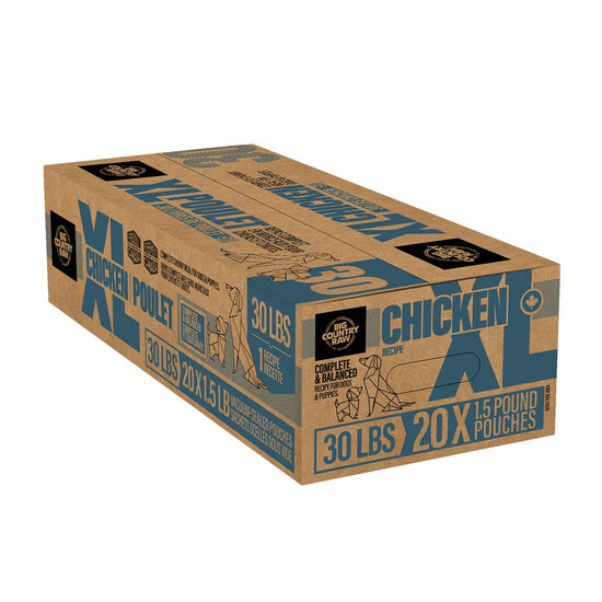Boîte de nourriture cru au poulet, 13,6 kg Image NaN