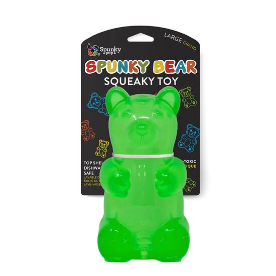 Spunky Bear Squeaky Toy for Dogs, Assorted colours Image NaN