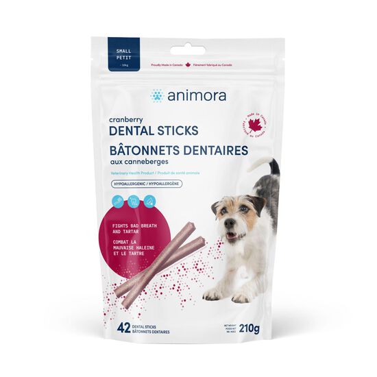 Bâtonnets dentaires aux canneberges pour chiens, petit Image NaN