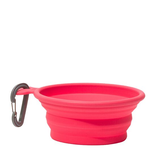 Silicone collapsible bowl, coral Image NaN