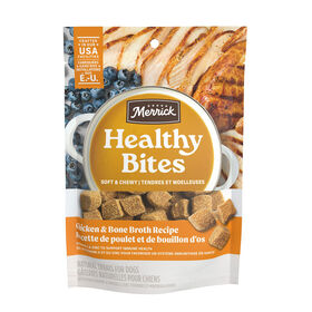 Healthy Bone Broth Bites Chicken Treats for Dogs, 454 g