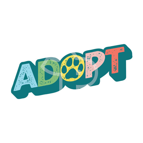 Dog Sayings Adopt Sticker Image NaN