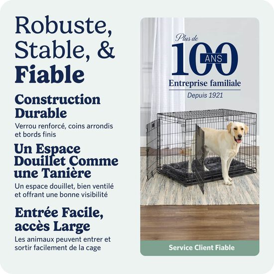 Cage pliante &agrave; deux portes pour chiens Image 7.0
