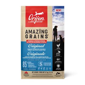 Nourriture sèche Amazing Grains Original pour chiens, 9,7 kg