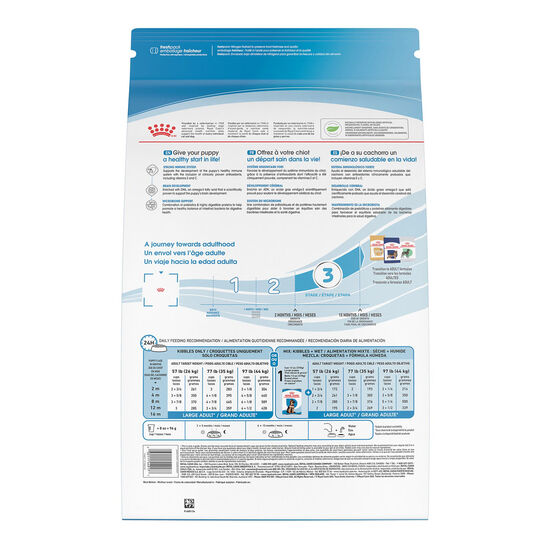 Nourriture s&egrave;che nutrition sant&eacute; et taille grand pour chiots Image NaN