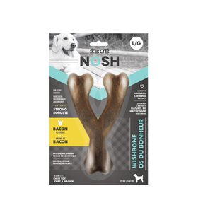 NOSH Wishbone chew toy for dogs, bacon flavour