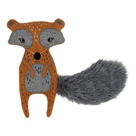 Peluche raton en laine recycl&eacute;e pour chiens